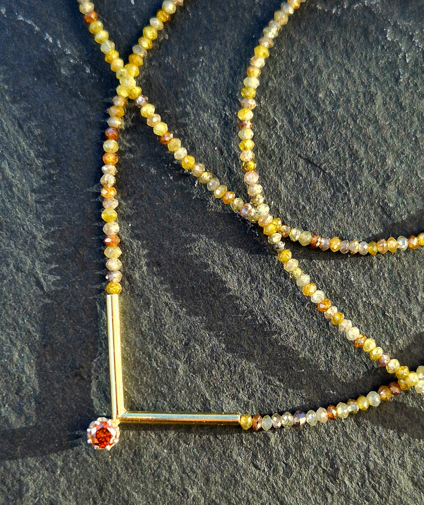 Diamantkette, 750 Gelbgold